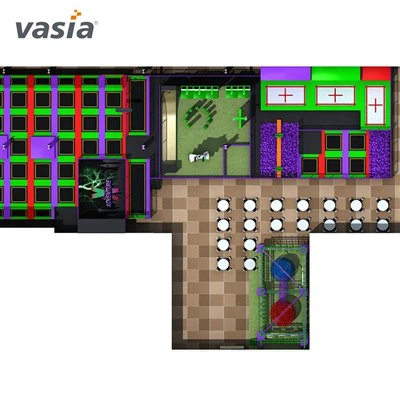 Kina Tillverkare Indoor Trampoline Park