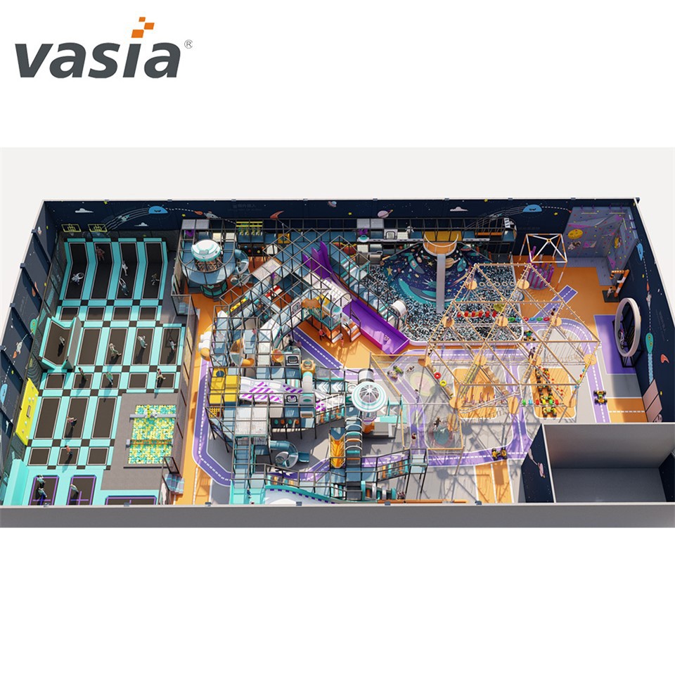 Bäst designad inomhuslekplats med repbana