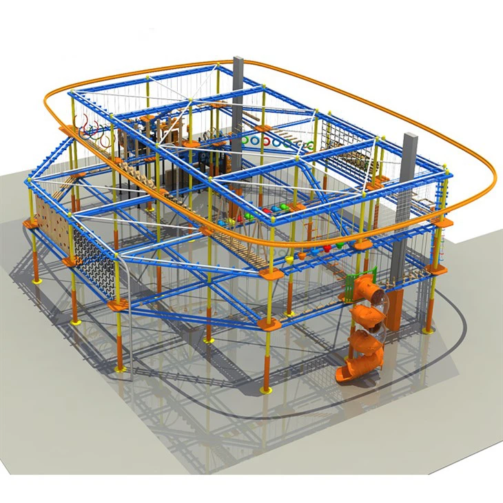 Galaxy Space Theme Indoor Playground With Rope Course